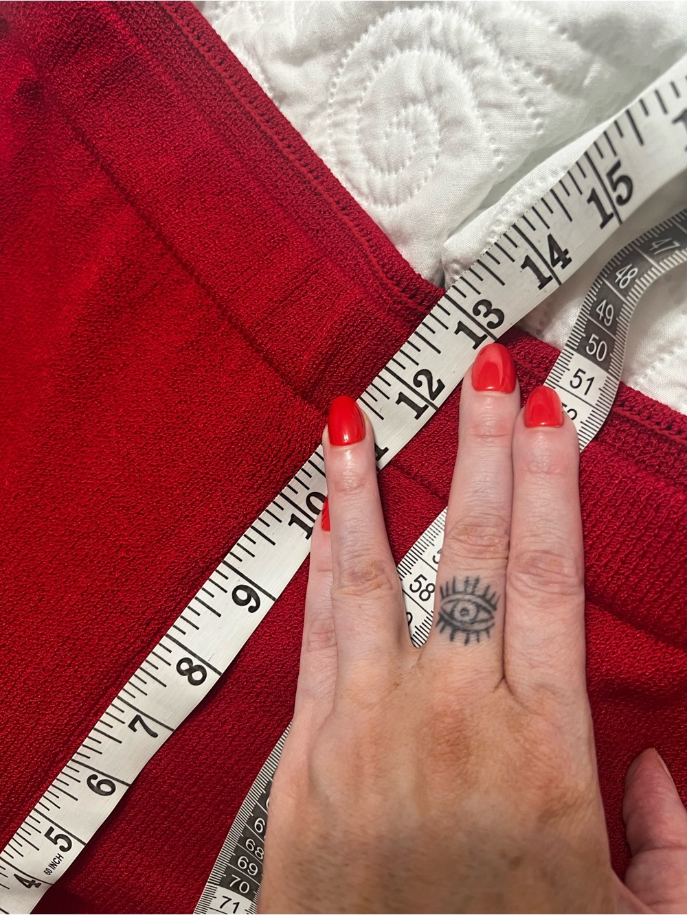 St. John Collections Red Santana Knit
Wide-Leg 10 Medium - Picture 13 of 14